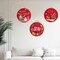 Christmas Embroidery Kit for Beginners, 3 PCS Adult Cross Stitches for Men, Red Santa Kit Set with Instruction Needle Thead Embroidery Hoop
